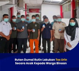 Rutan Dumai Lakukan Tes Urin Secara Acak kepada Warga Binaan