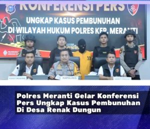 Polres Meranti Gelar Konferensi Pers Ungkap Kasus Pembunuhan Di Desa Renak Dungun