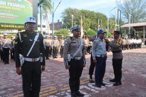Demi Menciptakan Budaya Tertip Berlalu Lintas, Polres Dumai Gelar Apel Pasukan Operasi Patuh Lancang Kuning 2025