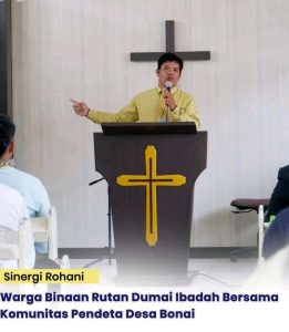 Sinergi Rohani, Warga Binaan Rutan Dumai Ibadah Bersama Komunitas Pendeta Desa Bonai
